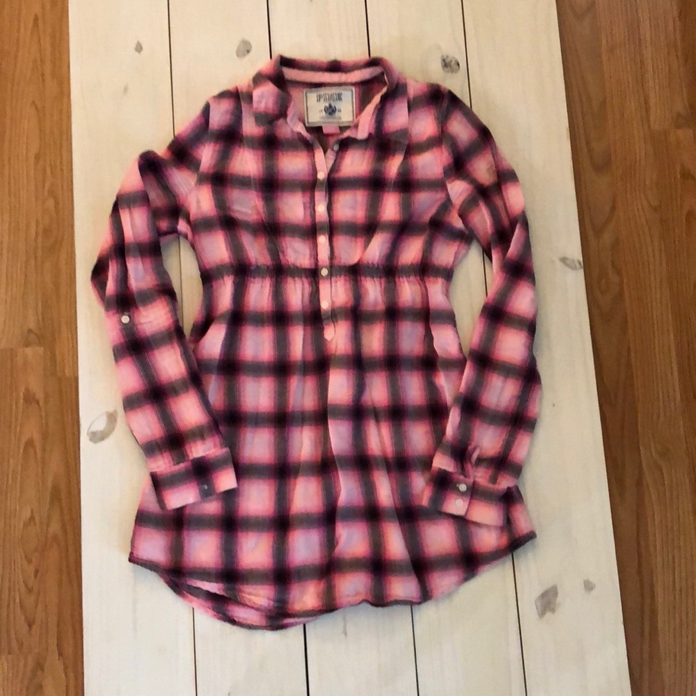Pink Plaid Tunic